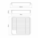 FUENTE TRAMONTINA 61409/380 CON PARRILLA 39X33X6.2CM