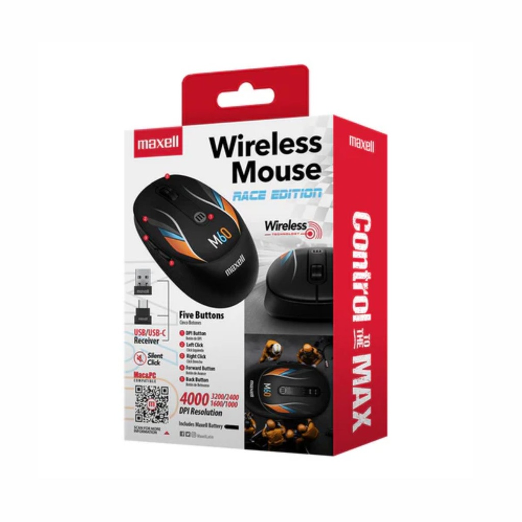 MOUSE MAXELL MOWL-MR1 RACE EDITION M60 348612