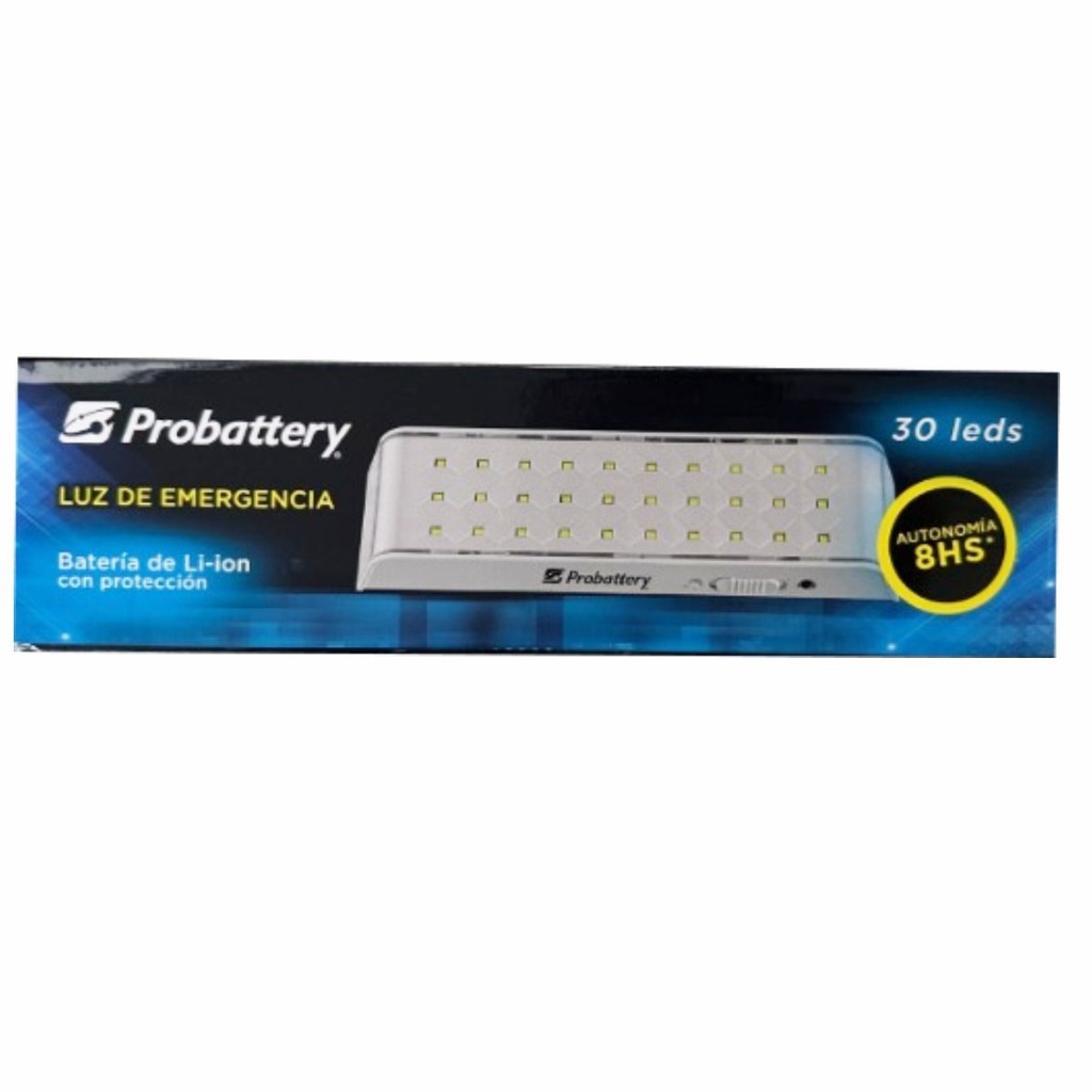 LUZ DE EMERGENCIA PROBATTERY IE-3001 30LED