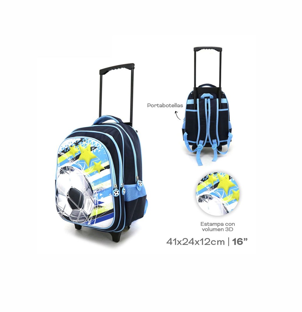 MOCHILA CARRO TRENDY 17335 FUTBOL