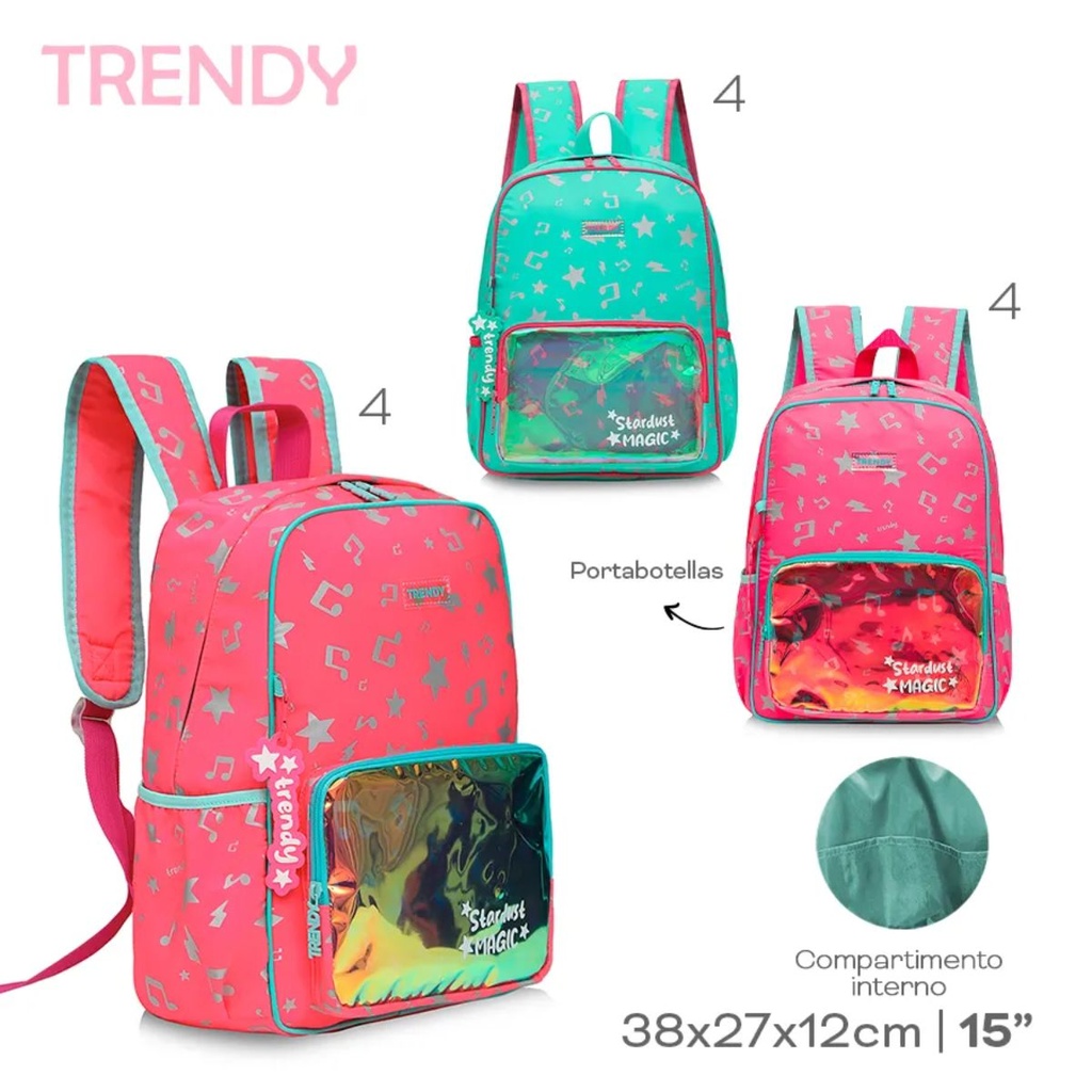 MOCHILA TRENDY 17624 AQUA