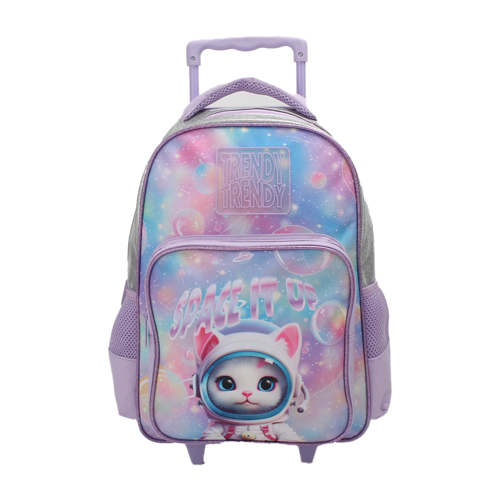 SET MOCHILA+CARTUCHERA TRENDY GATO