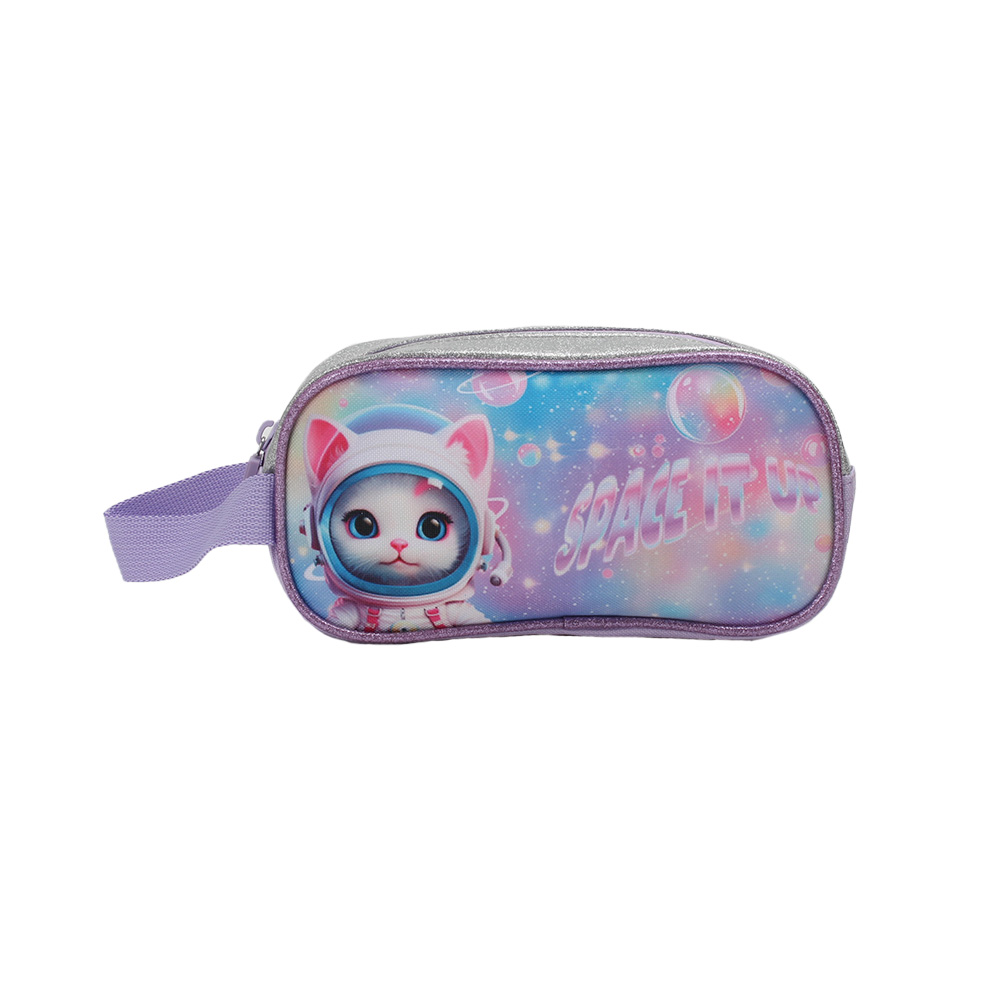 SET MOCHILA+CARTUCHERA TRENDY GATO