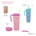 VASO TRENDY 17514 1200ML CELESTE