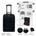VALIJA DISCOVERY 27558 PLEGABLE 20" NEGRO