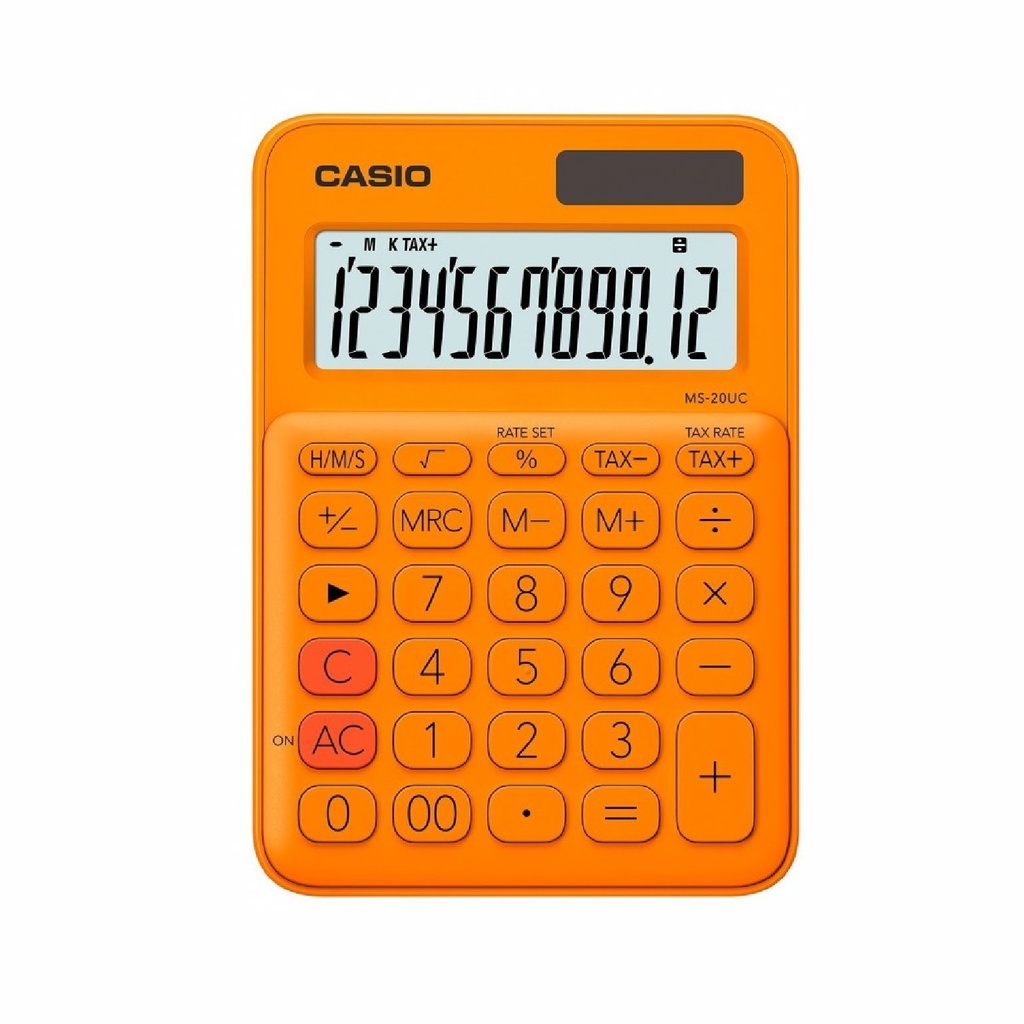 CALCULADORA CASIO MS-20UC NARANJA