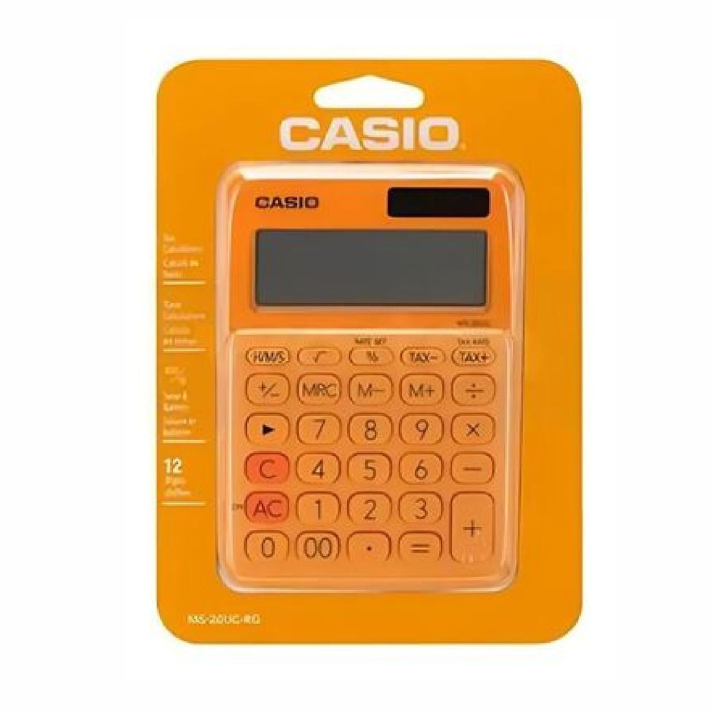 CALCULADORA CASIO MS-20UC NARANJA