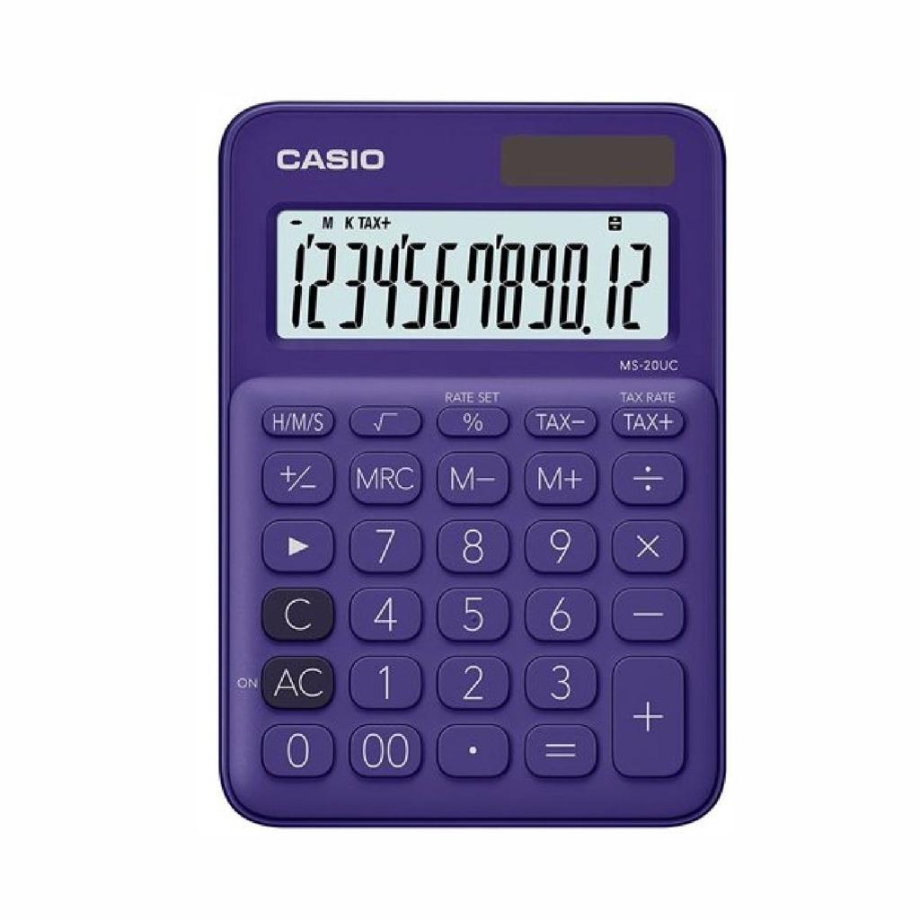 CALCULADORA CASIO MS-20UC PL VIOLETA