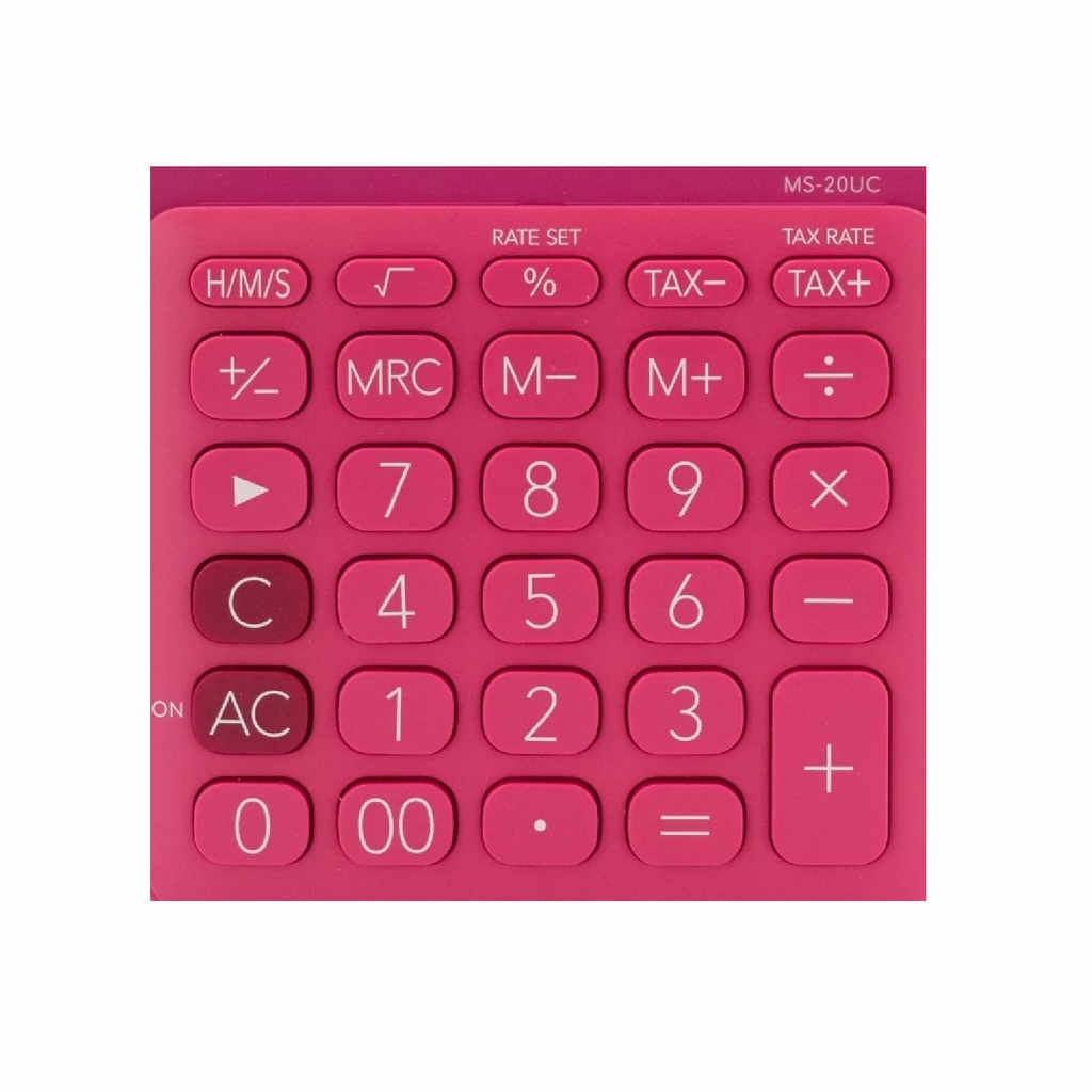 CALCULADORA CASIO MS-20UC RD ROJO