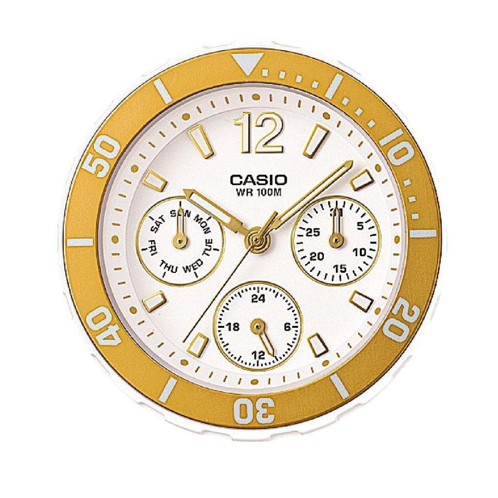 RELOJ CASIO LRW-250H BLANCO Y DORADO