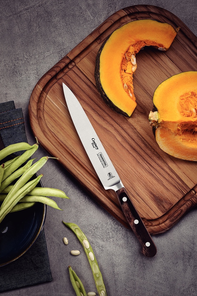 CUCHILLO UTILITY TRAMONTINA 21540/198 CENTURY WOOD