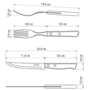 JUEGO PARA ASADO TRAMONTINA 22299/009 TRADICIONAL 12PZS