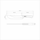 CUCHILLO PARA CARNE TRAMONTINA 22843/108 BLACK