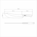 CUCHILLO PARA CARNE TRAMONTINA 22844/110 BLACK
