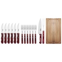 JUEGO PARA ASADO TRAMONTINA 21198/770 POLYWOOD 15PZS