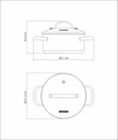 CACEROLA TRAMONTINA 62283/200 UNA 20CM