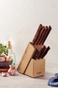 JUEGO CUCHILLOS TRAMONTINA 22299/026 TRADICIONAL 8PZS CON TACO MADERA NATURAL