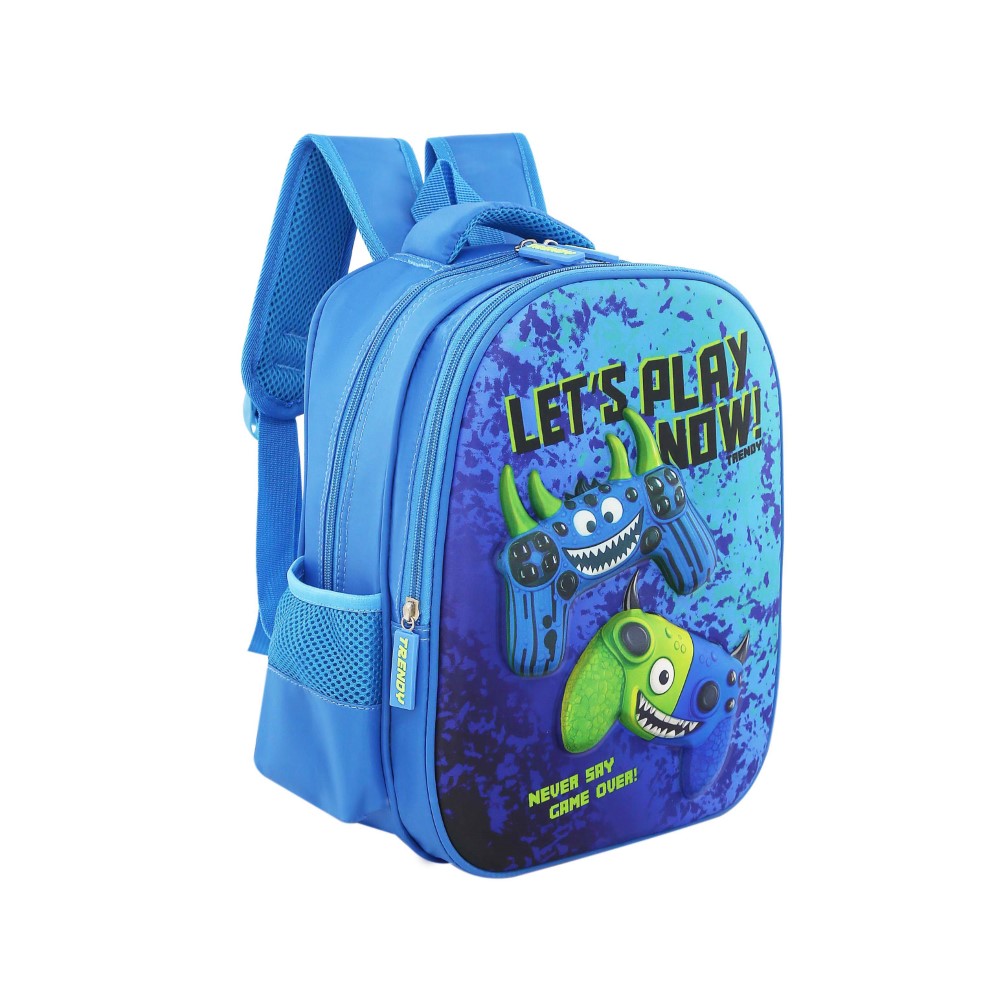 MOCHILA JARDIN TRENDY 30122 12" AZUL