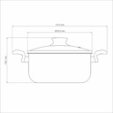 CACEROLA TRAMONTINA 28524/624 PARIS 24CM