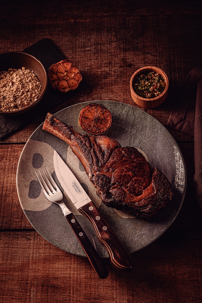 KIT P/ASADO TRAMONTINA 21198/970 CHURRASCO 15 PZS