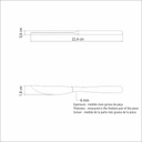 CUCHILLO P/ASADO TRAMONTINA 63934/987 BERLIN 12 PZS