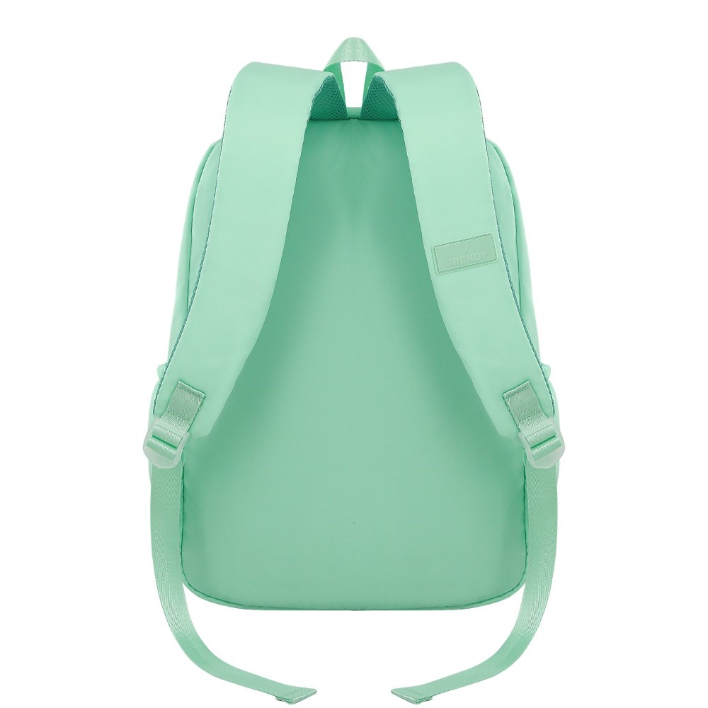 MOCHILA C/CARTUCHERA TRENDY 18560 17" AQUA