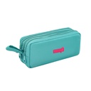 CARTUCHERA TRENDY 30244 AQUA CON FUCSIA TRIPLE