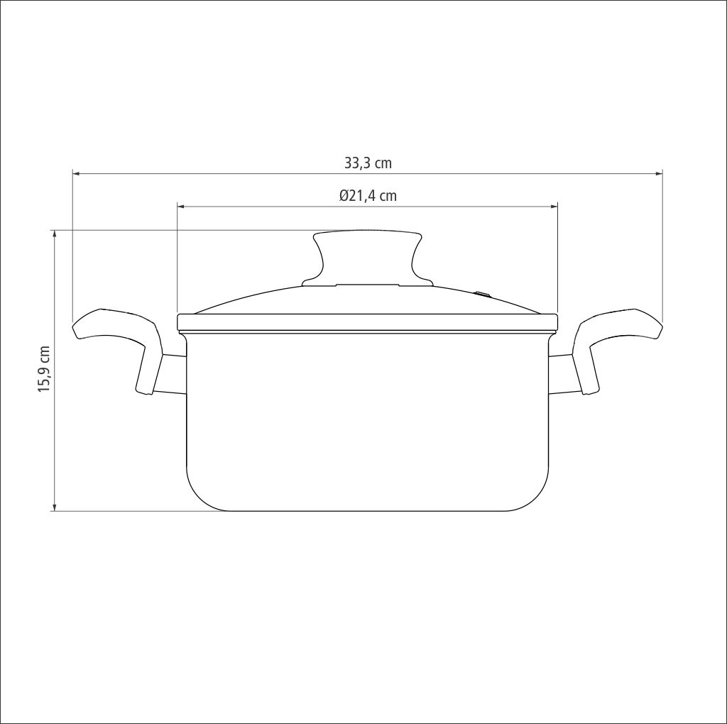 CACEROLA TRAMONTINA 28524/620 PARIS 20CM