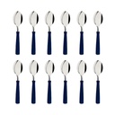 CUCHARA DE TE TRAMONTINA 23167/910 NEW KOLOR 12PZS AZUL