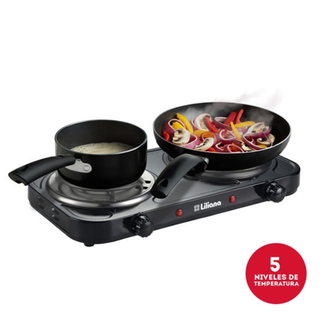 ANAFE ELECTRICO LILIANA AA912 2 HORNALLAS 2200 W