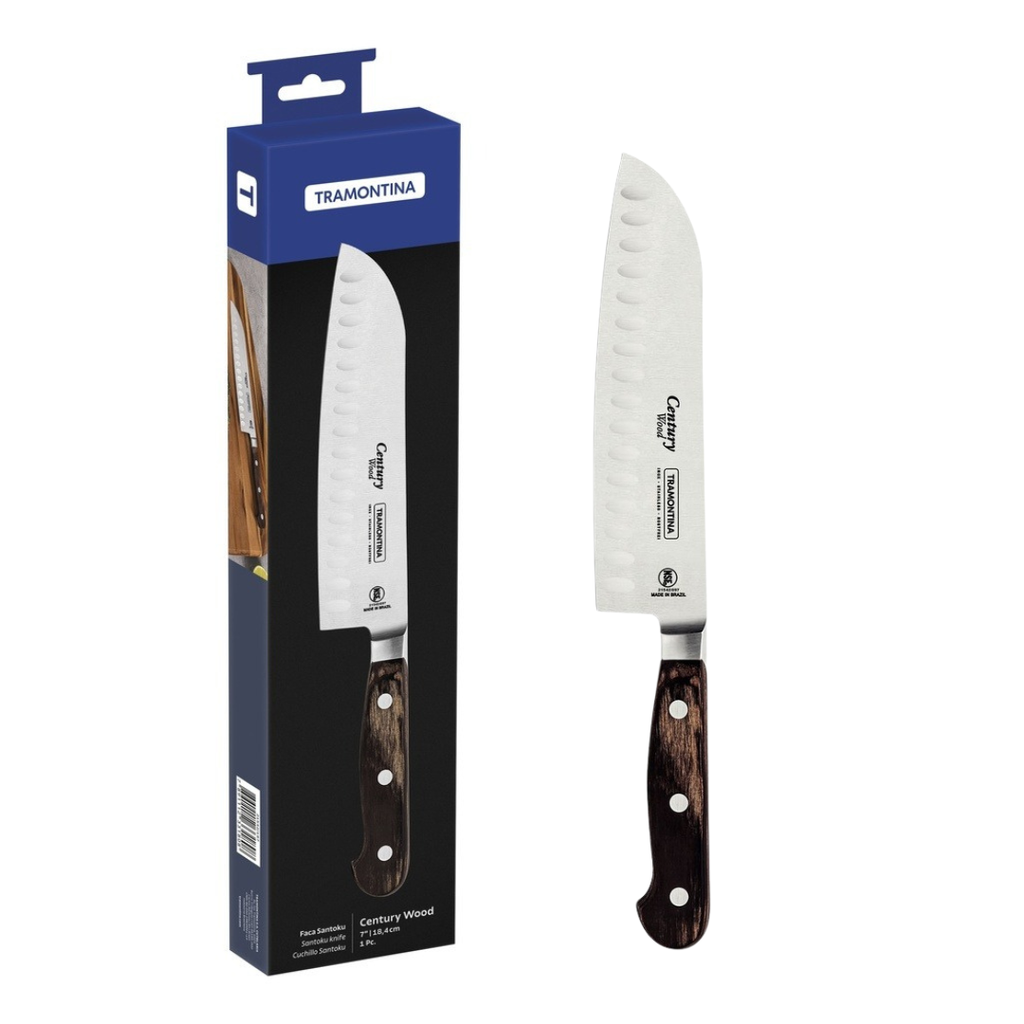 CUCHILLO CARNICERO TRAMONTINA 21542/197 CENTURY WOOD 7"