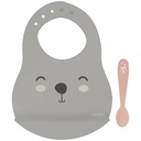 KIT BABERO + CUCHARA INFANTIL TRAMONTINA 23797/404 LE PETIT 2PZS