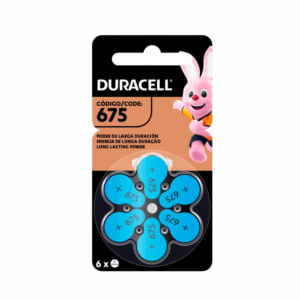 PILA DURACELL 675 AUDIFONO BP6