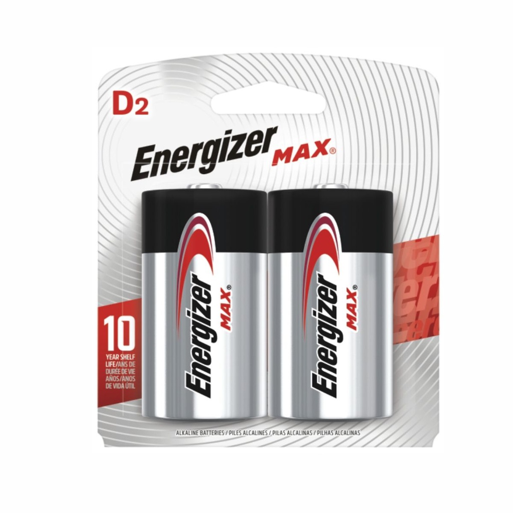 PILA ENERGIZER D ALCALINA BP2