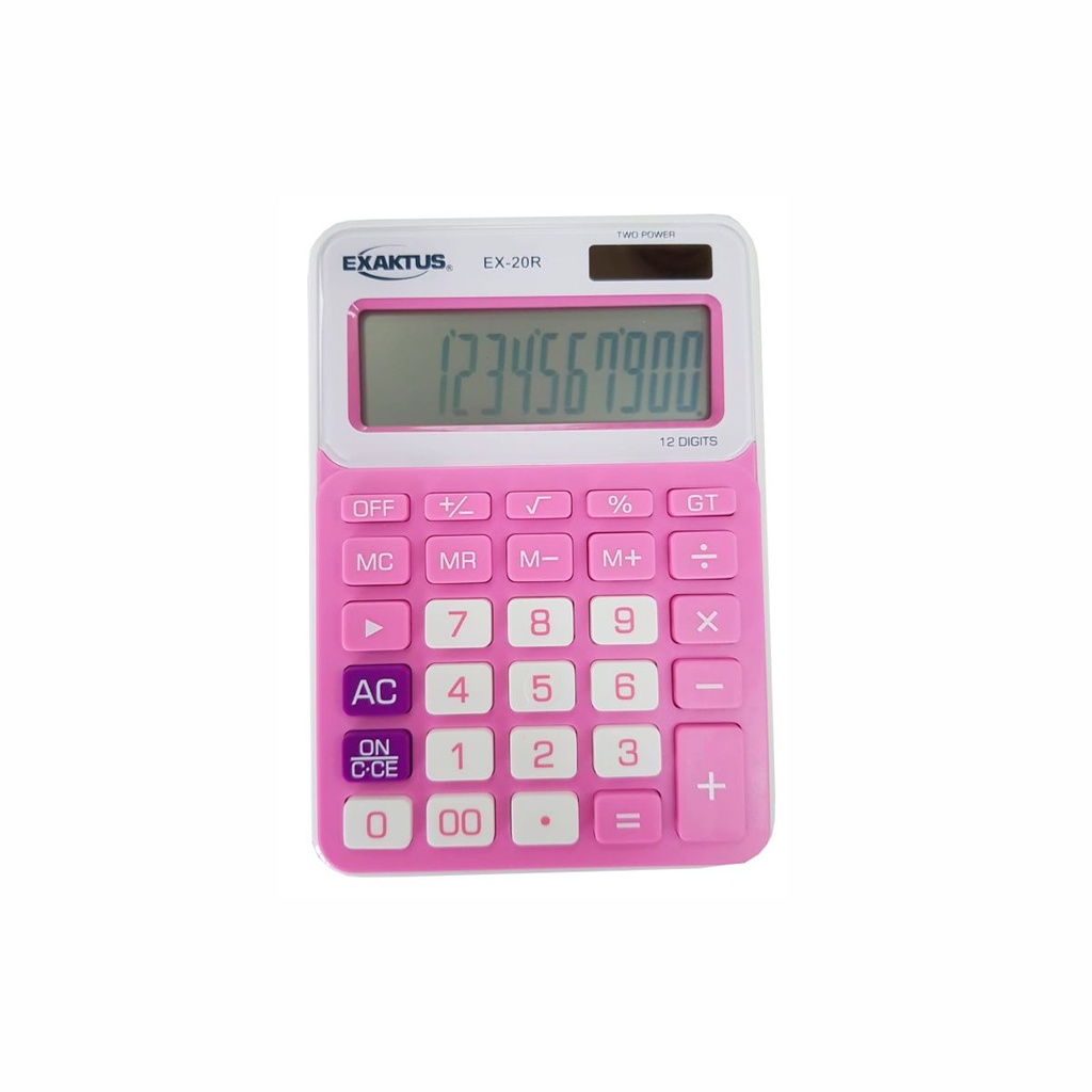 CALCULADORA EXAKTUS EX-20R ROSA