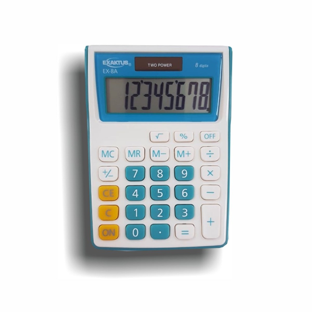 CALCULADORA EXAKTUS EX-8A AZUL