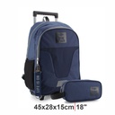 MOCHILA ALPINE SKATE 27349-B AZUL C/CARTUCHERA