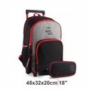 MOCHILA CARRO ALPINE SKATE 27350 NEGRO/ROJO C/CARTUCHERA