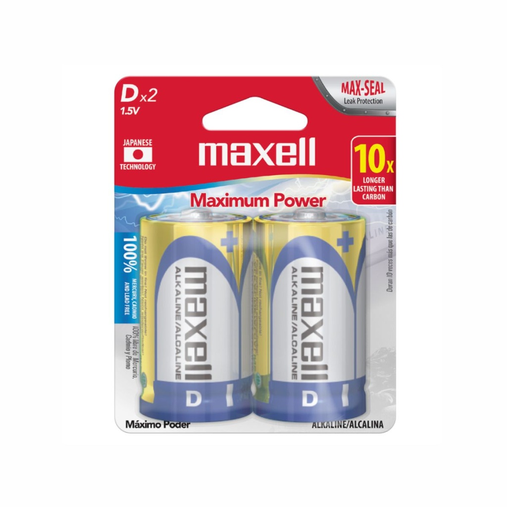 PILA MAXELL D ALCALINA BP2