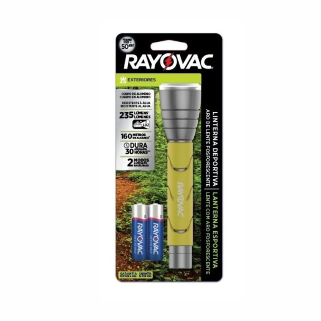 LINTERNA RAYOVAC SPORT2AA-B