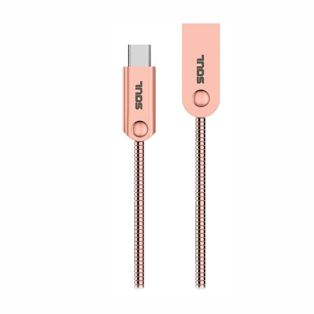 CABLE DE DATOS SOUL IRON FLEX TYPE-C DORADO
