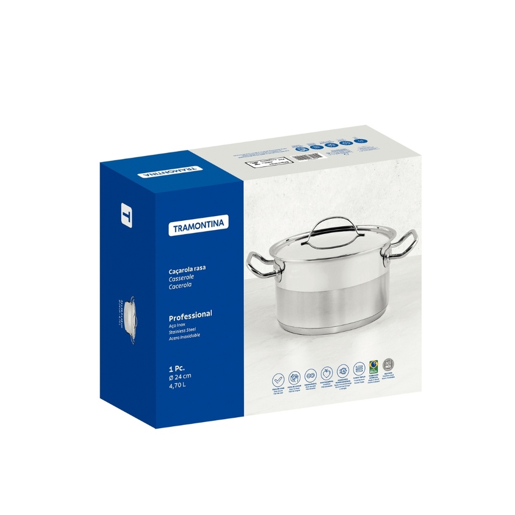 CACEROLA TRAMONTINA 62623/240 PROFESSIONAL 24CM