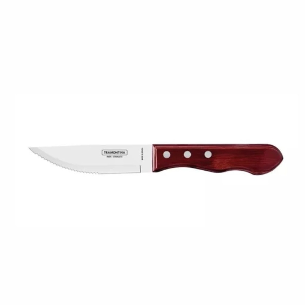 CUCHILLO TRAMONTINA 21116/075 POLYWOOD 12PZS