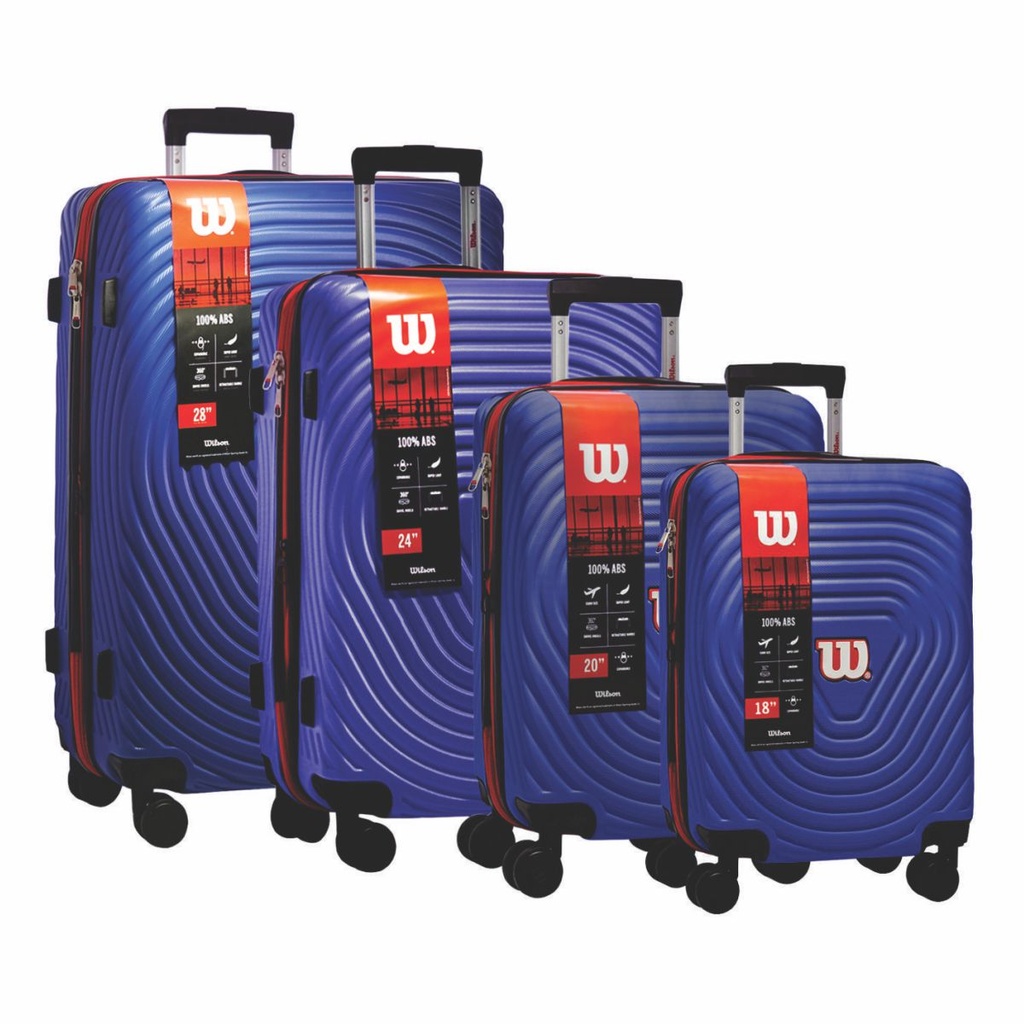 SET VALIJAS WILSON 65.W1733F UxB 4 ROYAL BLUE