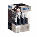 JUEGO DE CUBIERTOS TRAMONTINA 23499/021 CARMEL NEGRO 24PZS