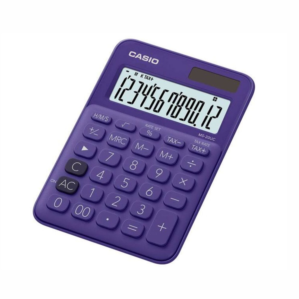 CALCULADORA CASIO MS-20UC PL VIOLETA