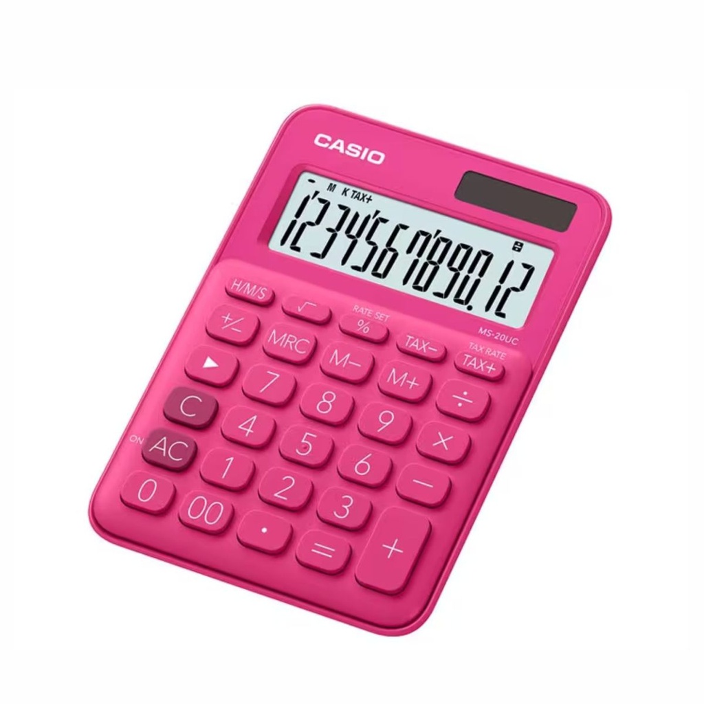 CALCULADORA CASIO MS-20UC RD ROJO