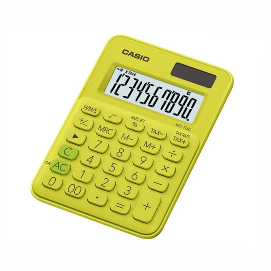 CALCULADORA CASIO MS-7UC AMARILLO