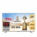 TV QLED TCL L75C645 4K GOOGLE TV