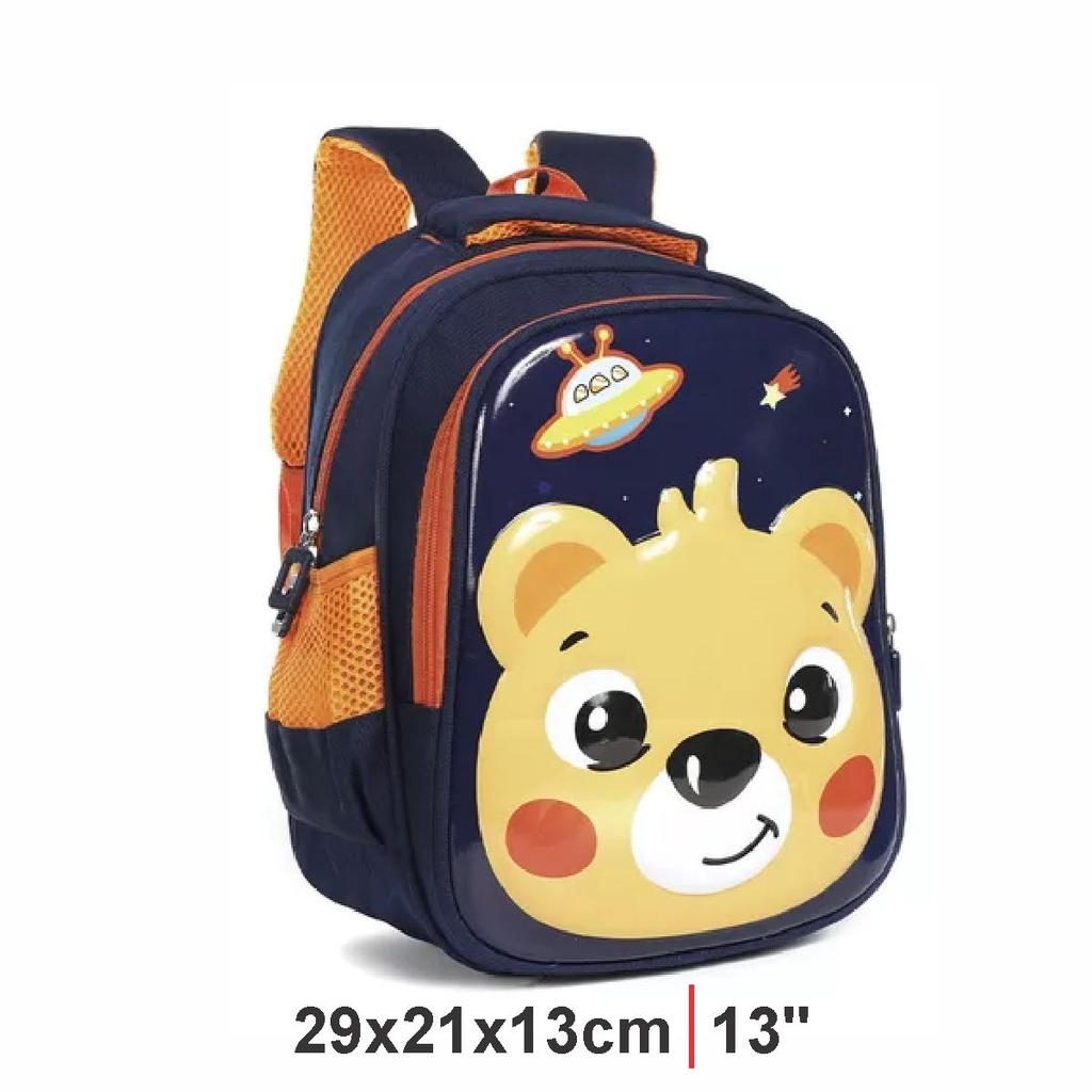 MOCHILA TRENDY 51841 AZUL/NARANJA